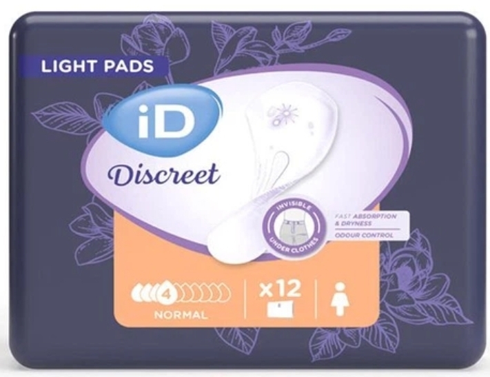 Урологічні прокладки для жінок ІD DISCREET LIGHT NORMAL